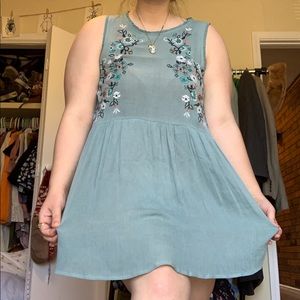 SHE AND SKY EMBROIDERED DRESS